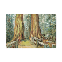Load image into Gallery viewer, Sequoia National Park Painted Canvas Print