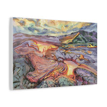 Load image into Gallery viewer, Hawaii Volcanoes National Park Painted Canvas Print