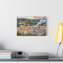 Load image into Gallery viewer, Yellowstone National Park Painted Canvas Print