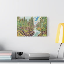 Load image into Gallery viewer, Mount Rainier National Park Painted Canvas Print