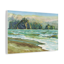 Load image into Gallery viewer, Olympic National Park Painted Canvas Print