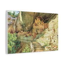 Load image into Gallery viewer, Mesa Verde National Park Painted Canvas Print