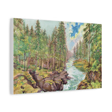 Load image into Gallery viewer, Mount Rainier National Park Painted Canvas Print