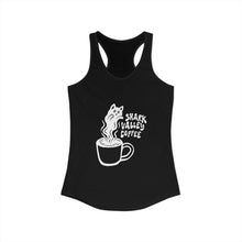 Load image into Gallery viewer, Shark Valley Coffee Halloween Cat Tank Top