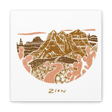 Load image into Gallery viewer, Zion National Park Canvas Wall Art