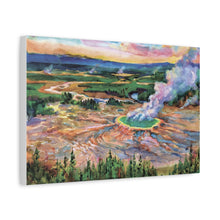 Load image into Gallery viewer, Yellowstone National Park Painted Canvas Print