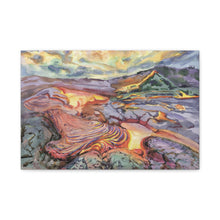 Load image into Gallery viewer, Hawaii Volcanoes National Park Painted Canvas Print