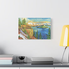 Load image into Gallery viewer, Crater Lake National Park Painted Canvas Print