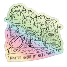 Load image into Gallery viewer, &quot;Thinking About My Next Parks Trip&quot; Sticker 💭🌄